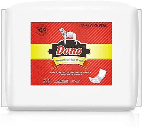 Buy Pets Empire Dono Disposable Male Wraps Dog Diapers Super Absorbent ...