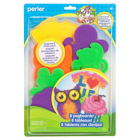 Buy Perler Fuse Bead Pegboard Value Pack, 8 Count, Ages 6 and up Online ...