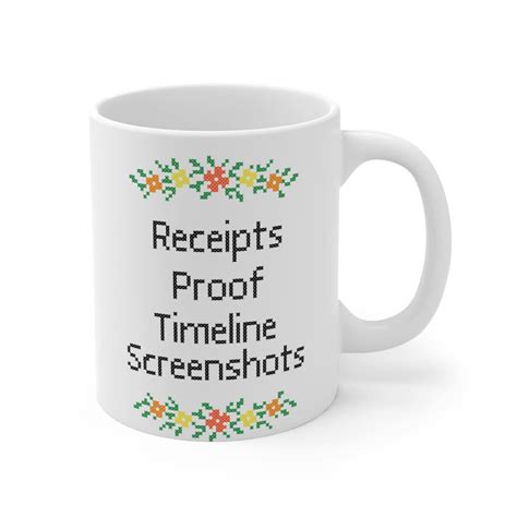 Receipts Proof Timeline Screenshots Coffee Mug. Real Housewives of SLC ...