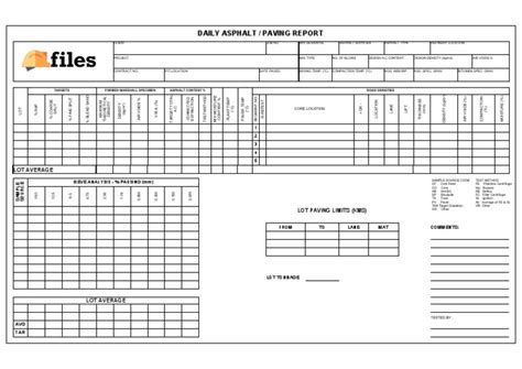Image result for Asphalt Sample Tracking Log