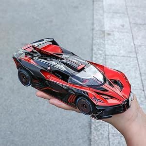 PINQUE Kids New Car 1:24 Big Bugatti Bolide Diecast Alloy Metal Pull ...