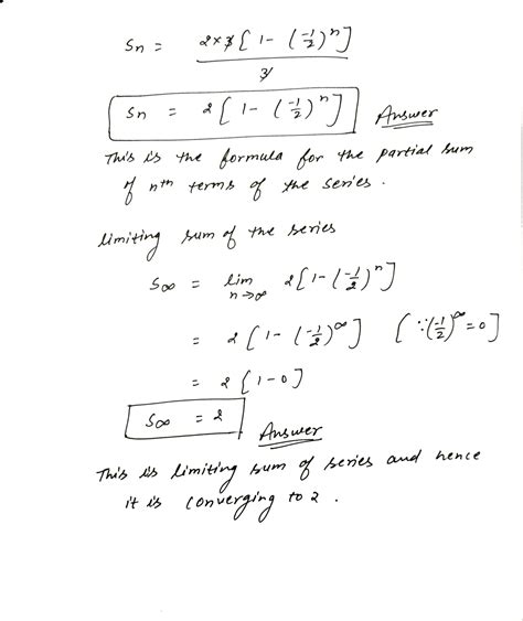 Image result for Partial Sum Formula