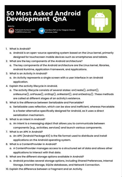 Rezultat imagine pentru Android Interview Questions and Answers