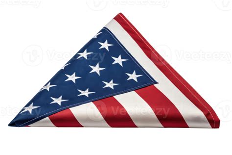 Triangularly folded American flag 55497240 PNG