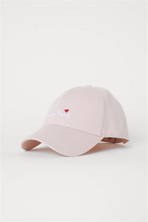 Cotton twill cap - Powder pink - Ladies | H&M IN