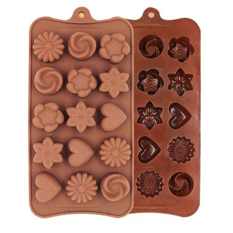 DDecora Chocolate Silicon Mould, Random Design Chocolate Mould for ...