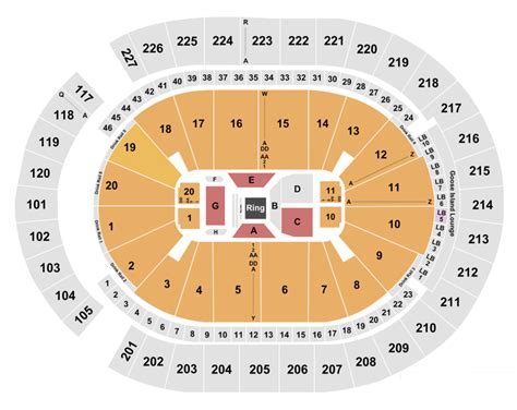 T - Mobile Arena Seating Chart + Section, Row & Seat Number Info