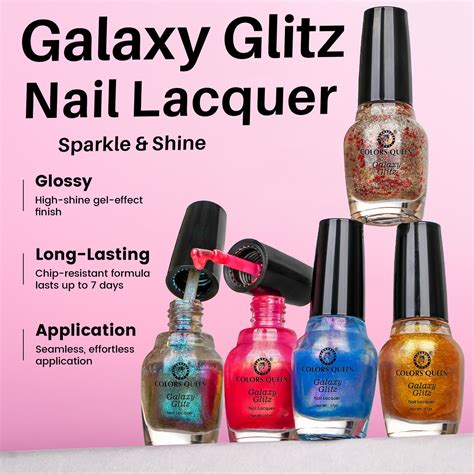 Galaxy Glitz Nail Paint – Chip Chrome glitter Resistant Gel Finish ...