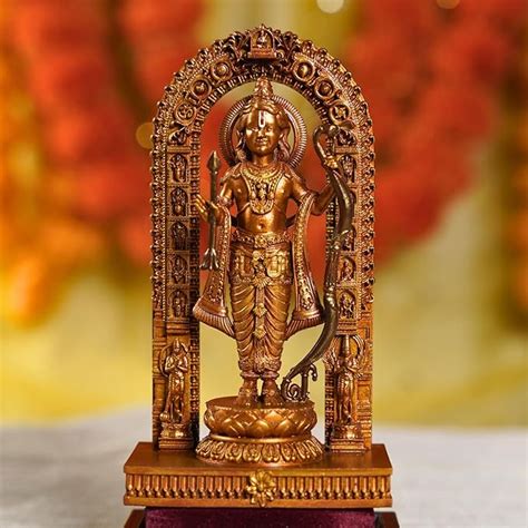 Buy Murti hub Ram Lalla Murti Statue in Ayodhya Mandir Idol Sculpture ...