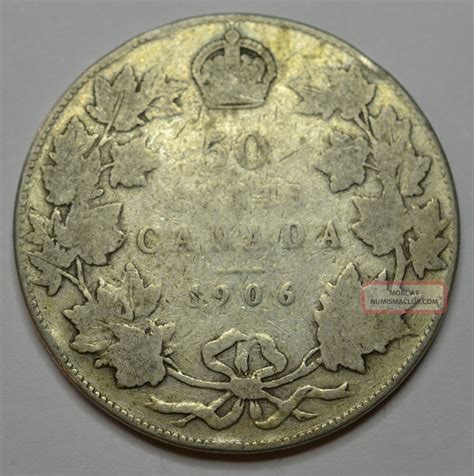 1906 Canadian Silver Half Dollar - G - 4
