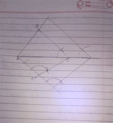 Draw a abc in which ab = 4 cm, bc = 5 cm and ac = 6 cm. Then construct ...