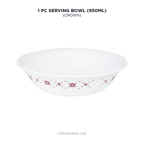 Buy Corelle Livingware Crown 1L Serving Bowl online in India at Corelle ...