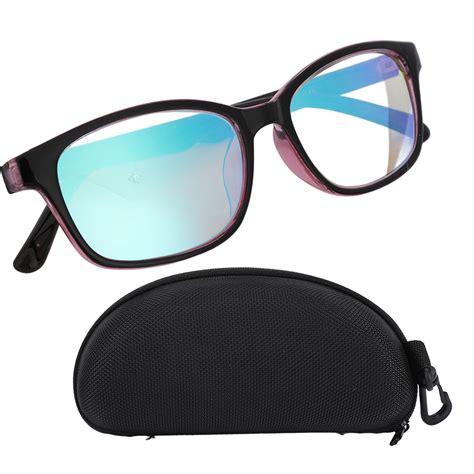 Buy FAGINEY Colorblind Glasses Full Frame Transparent Black Red Green ...