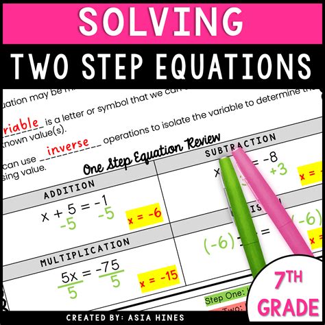 Image result for Math 7 a Exploring Two-Step Problems