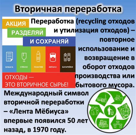 Вторичная переработка отходов