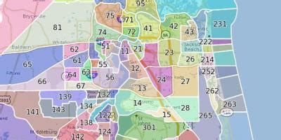 Jacksonville Florida Zip Codes Map