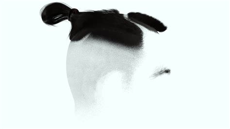 Man Bun -Low Fade Hair Cut 3D Model by khaloui
