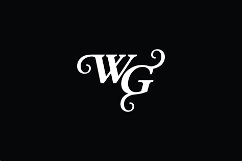 Premium Letter WG Diamond Logo Vector Design. Abstract emblem, designs ...