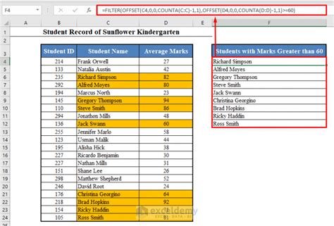 Dynamic List in Excel 的图像结果