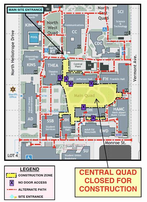 Campus Map & Parking | LACC