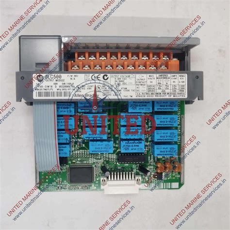 ALLEN-BRADLEY SLC-500 1746-OW16 16 CHANNEL RELAY OUTPUT MODULE SERIES D ...