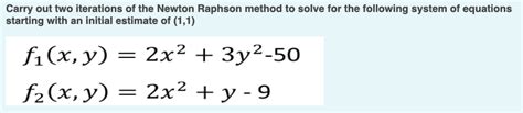 Image result for Newton-Raphson Method Two Equations