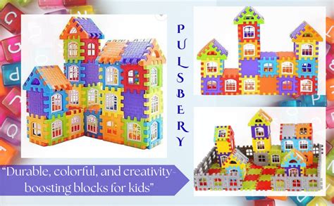 PULSBERY House Home Building Blocks - 72Pcs(Block) + 20pcs(Window) Mega ...