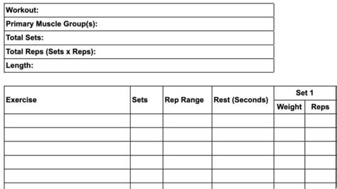 Workout Routine Forms 的图像结果