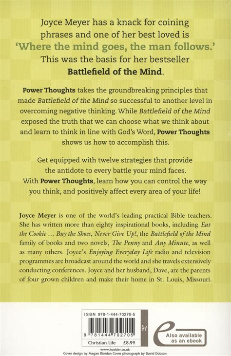 Power Thoughts by Meyer, Joyce (9781444702705) | Browns Books