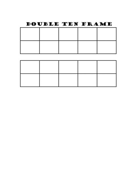 36 Printable Ten Frame Templates (Free) ᐅ TemplateLab