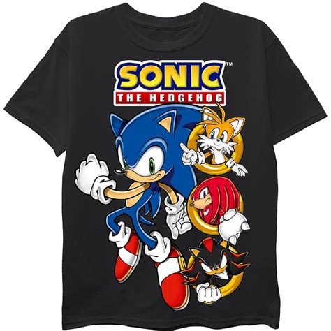 Buy SEGA Boys Sonic The Hedgehog Shirt - Featuring Sonic, Tails, and ...