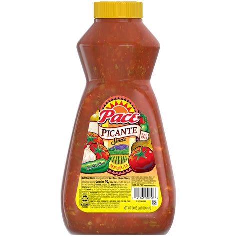 Pace Medium Picante Sauce, 64 oz Bottle - Walmart.com