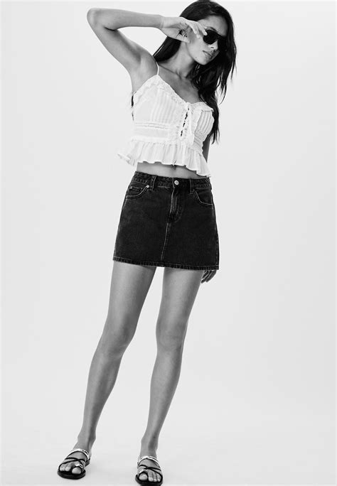 Women’s Denim Skirts | Stradivarius Worldwide