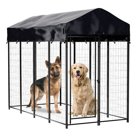 Buy Dog Kennel Outdoor, Outside Kennels, Large Wire Crate, 4x8x6 Ft ...