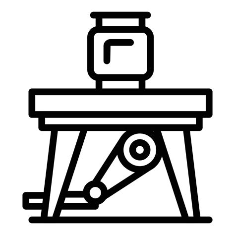 Pottery wheel table icon outline vector. Art class 15072761 Vector Art ...
