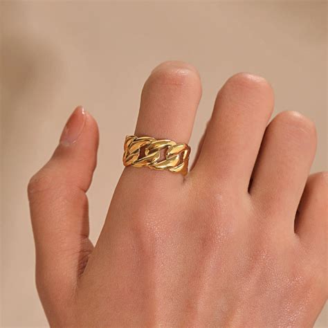Gold Chain Ring – Sparkara