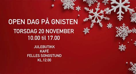Open dag på Gnisten , Gnisten, Ølen, 20 November 2025 | AllEvents