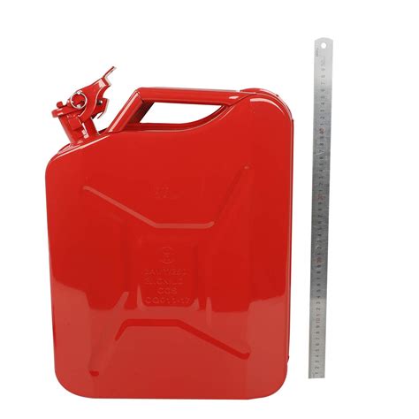 5 Gallon 20 Liter Metal Tank, US Stardard Can Home Backup Gasoline Tank ...