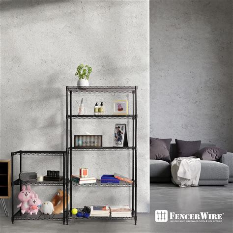 Buy Fencer Wire 3/4/5-Tier Adjustable Height Wire Shelving Unit, Garage ...