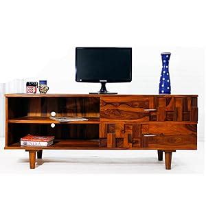 Daintree TimberTaste Sheesham Wood Dark Walnut Finish Open TV Unit ...
