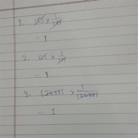 Q.1 The product of a fraction and its reciprocal is (a) 1 b) 0 c) 2 d ...