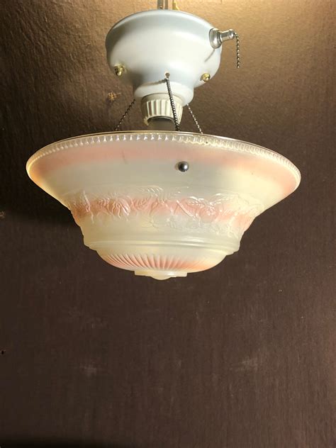 Vintage Antique 3 Chain Hole Ceiling Light Fixture - Etsy