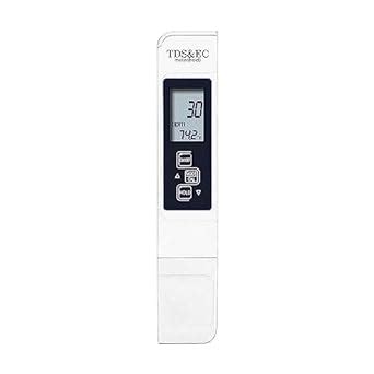 Morwater Digital EC Meter TDS EC and Temperature (3 in 1) Purity Tester ...