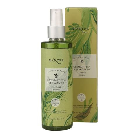 Buy Mantra Herbal Rosemary, Tea Tree and Neem Clarifying Hair Oil 250 ...