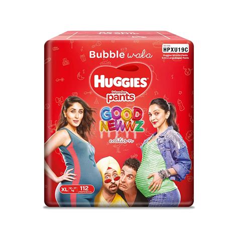 Huggies Wonder Pants Extra Large Size Diapers Monthly Pack (112 Count ...