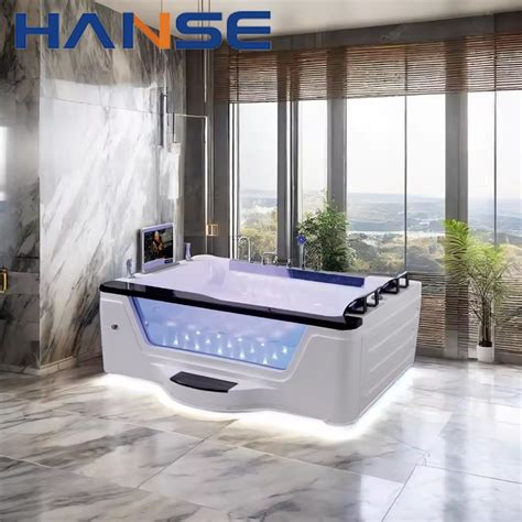 Two-Person Whirlpool Acrylic Massage Bathtub with Skirts Hotel Luxury ...