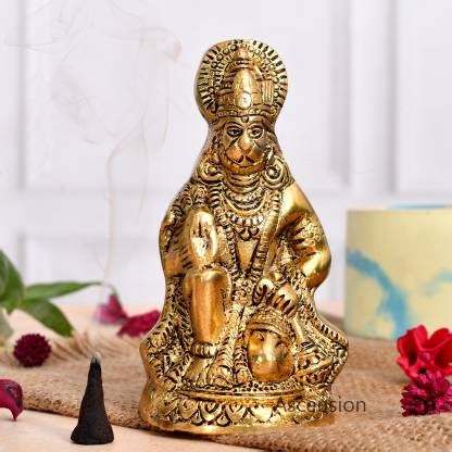 Ascension Metal Hanuman Ji Idol Statue Bajrang Bali Murti for Temple ...