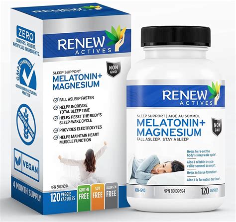 Renew Actives Melatonin with Magnesium Supplement: Magnesium Sleep Aid – Renew Actives US