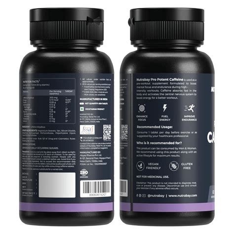 Nutrabay Pro Potent Caffeine Tablets – Beyondsupps