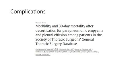 decortication of lung empyema education material | PPTX